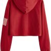 WOMEN'S GYM CROP HOODIE SWEATSHIRT - Image 3